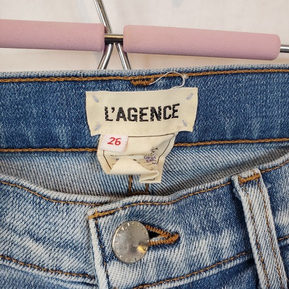 L'AGENCE Stylish ripped jeans size 26 in great shape! - Picture 3 of 6